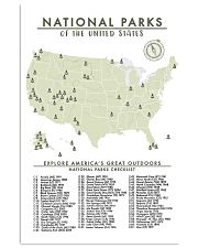 NATIONAL PARKS CHECKLIST 24x36 Poster front