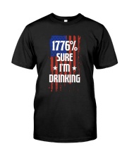 1776 PERCENT DRINKING Premium Fit Mens Tee thumbnail