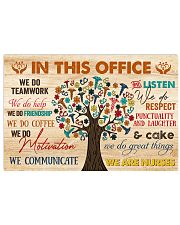IN THIS OFFICE WE ARE NURSES 17x11 Poster front