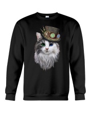 CAT WITH HAT Crewneck Sweatshirt thumbnail