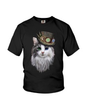 CAT WITH HAT Youth T-Shirt thumbnail