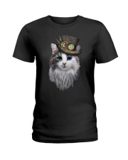 CAT WITH HAT Ladies T-Shirt front