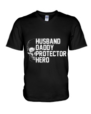DADDY HERO V-Neck T-Shirt tile