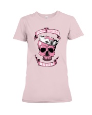 SOCIAL DISTANCING QUEEN Premium Fit Ladies Tee tile