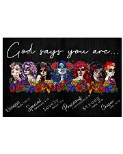 SKULL GOD SAYS YOU ARE 24x16 Poster front