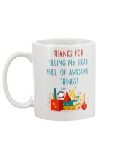 THANKS FOR FILLING MY HEAD FULL OF AWESOME THINGS Mug back