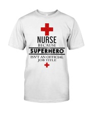 SUPERHERO TITLE NURSE Classic T-Shirt thumbnail