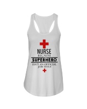 SUPERHERO TITLE NURSE Ladies Flowy Tank thumbnail