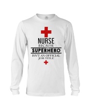 SUPERHERO TITLE NURSE Long Sleeve Tee thumbnail