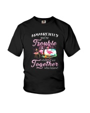 WE'RE TROUBLE WHEN WE ARE TOGETHER Youth T-Shirt thumbnail
