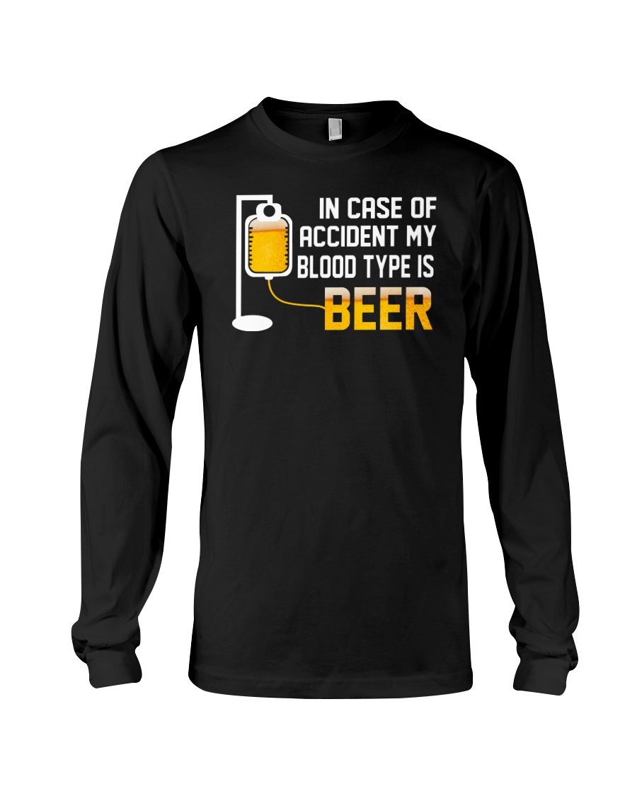 BEER BLOOD TYPE LONG SLEEVE TEE Long Sleeve Tee