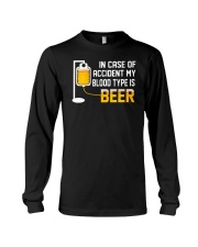 BEER BLOOD TYPE LONG SLEEVE TEE Long Sleeve Tee thumbnail