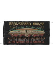 REGISTERED NURSE Cloth face mask front