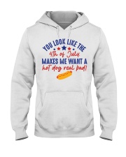 YOU LOOK LIKE 4TH OF JULY Hooded Sweatshirt tile
