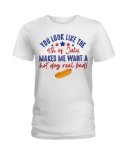 YOU LOOK LIKE 4TH OF JULY Ladies T-Shirt tile