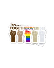 LOVE IS LOVE 6 Sticker - 2 pack (Horizontal) front