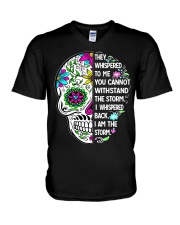 STORM SKULL T-SHIRT V-Neck T-Shirt thumbnail