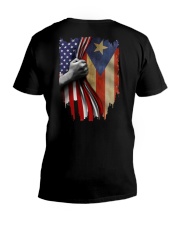 PUERTO RICO FLAG V-Neck T-Shirt tile