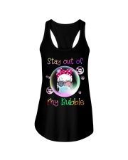 STAY OUT OF MY BUBBLE Ladies Flowy Tank thumbnail