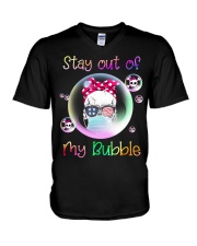 STAY OUT OF MY BUBBLE V-Neck T-Shirt thumbnail