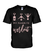 MY FAVORITE WORKOUT V-Neck T-Shirt thumbnail
