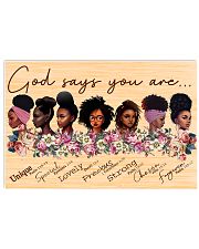 GOD SAYS YOU ARE 24x16 Poster front