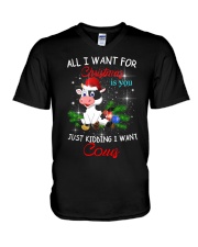 ALL I WANT IS COW V-Neck T-Shirt thumbnail