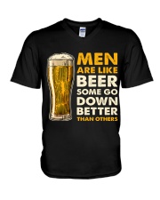 MEN ARE LIKE BEER V-Neck T-Shirt thumbnail
