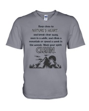 NATURES HEART T-SHIRT V-Neck T-Shirt front