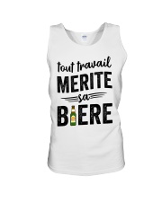 Tout Travail Merite Sa Biere Unisex Tank thumbnail