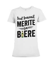 Tout Travail Merite Sa Biere Premium Fit Ladies Tee thumbnail