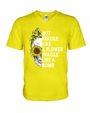 FRAGILE LIKE A BOMB V-Neck T-Shirt thumbnail