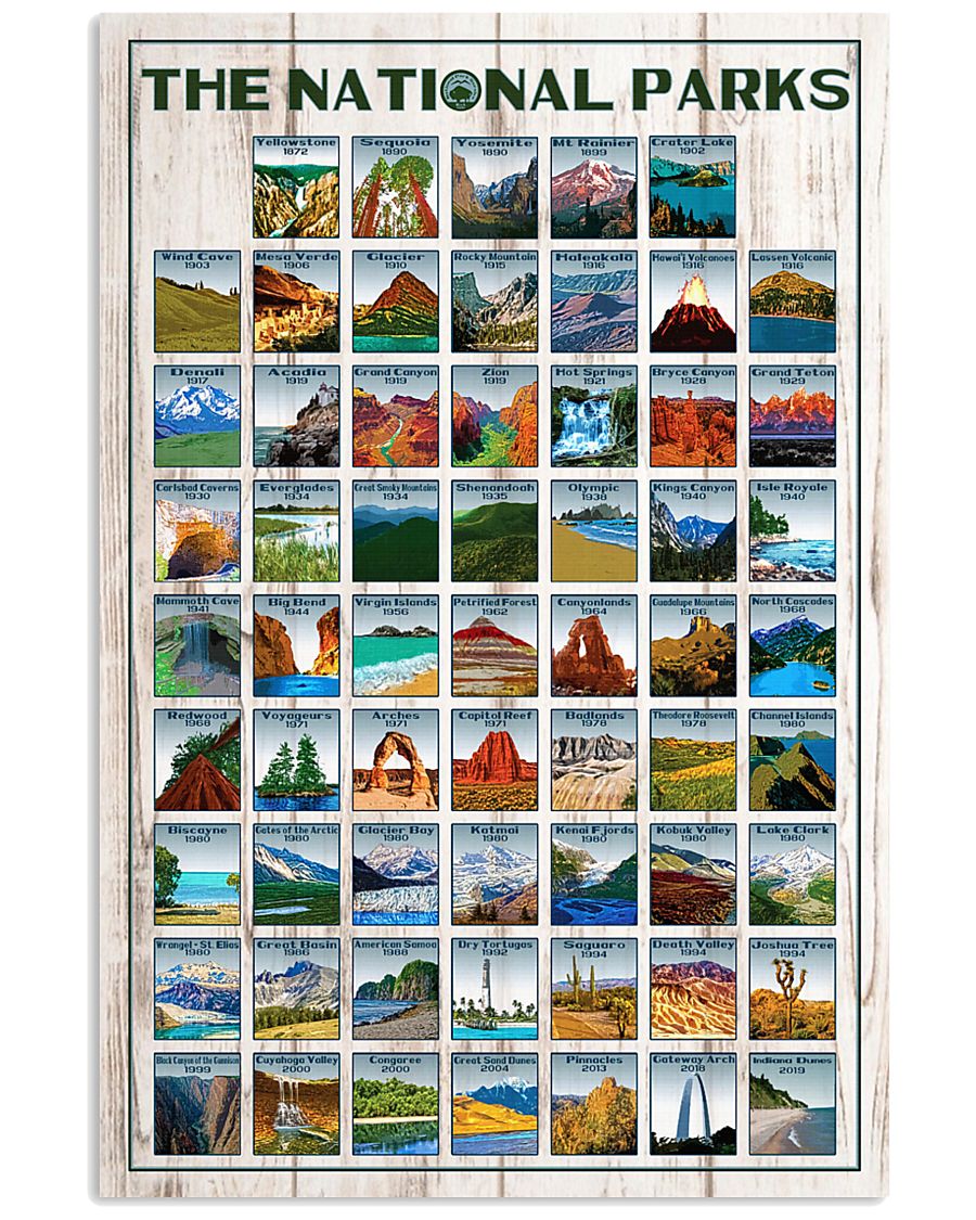 THE NATIONAL PARKS - w 24x36 Poster