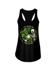 YOU MAKE ME FEEL ALIVE Ladies Flowy Tank tile