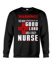 PROTECTED BY A NURSE Crewneck Sweatshirt thumbnail