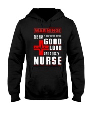 PROTECTED BY A NURSE Hooded Sweatshirt thumbnail