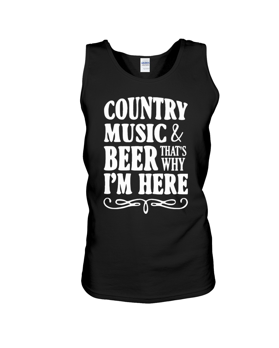 COUNTRY MUSIC AND BEER Unisex Tank