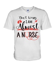 ALMOST A NURSE V-Neck T-Shirt thumbnail