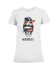 AMERICAN FLAG SKULL Premium Fit Ladies Tee tile