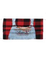 Farm Girl - ln pigs 2 Cloth face mask front