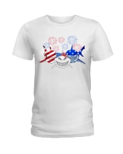 Shark - 4th of July Ladies T-Shirt front
