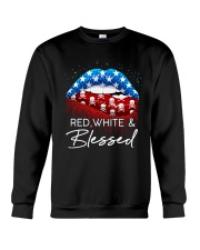 RED WHITE AND BLESSED Crewneck Sweatshirt tile