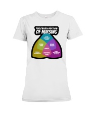 SUPERHERO TITLE CNA Premium Fit Ladies Tee front