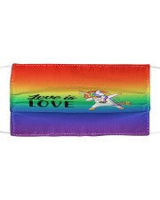 LOVE IS LOVE Cloth face mask front