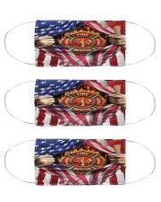 FLAG FIREFIGHTER Cloth Face Mask - 3 Pack front