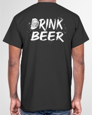 Skull drink beer Classic T-Shirt garment-tshirt-unisex-back-04