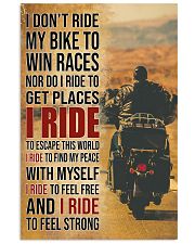 I RIDE TO FEEL STRONG 16x24 Poster front