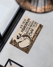 PERSONALIZED OLD FISHERMAN AND GREATEST CATCH Doormat 22.5" x 15" aos-doormat-22-5x15-lifestyle-front-08