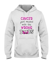 CANCER JUST MESSED WITH THE WRONG BOOBS Hooded Sweatshirt thumbnail