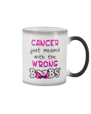 CANCER JUST MESSED WITH THE WRONG BOOBS Color Changing Mug thumbnail